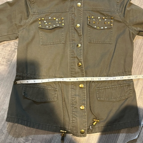 New Look Rhinestone Military Style Jacket - Picture 7 of 10